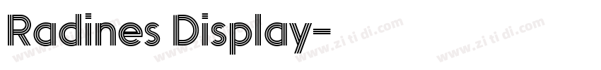 Radines Display字体转换